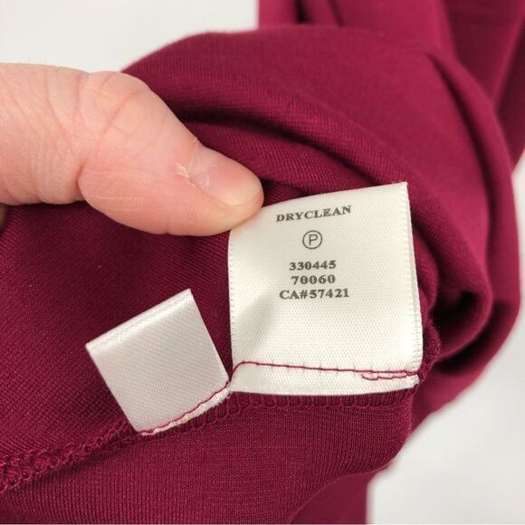 Ann Taylor Fit Flare Cap Sleeve Dress Drop Waist Cranberry Red Size 2 - Picture 6 of 9